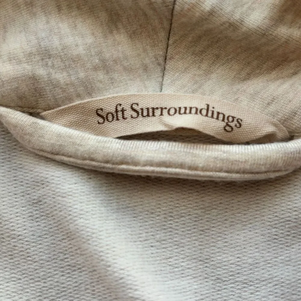 Soft Surroundings Belted Cozy Soft Midi Length Bath Robe Cream Color Size XL - Picture 12 of 15